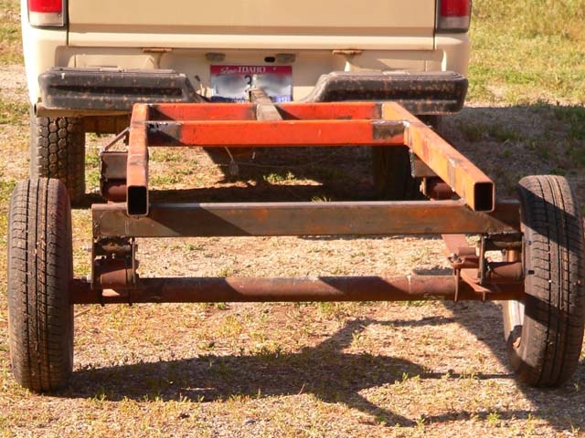 Rear shoot of trailer