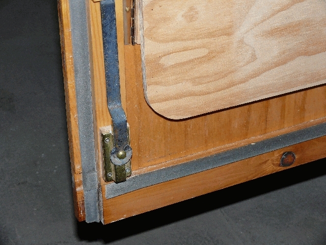 Close up of the latch