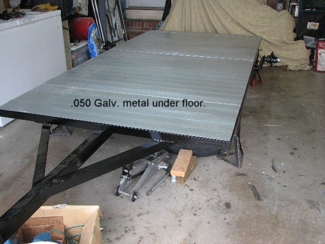 Metal under subfloor