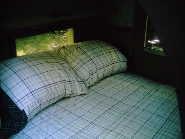 Re-sized futon mattress with new cover