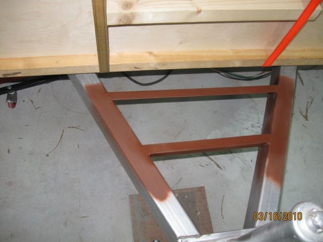 Welding battery box supports