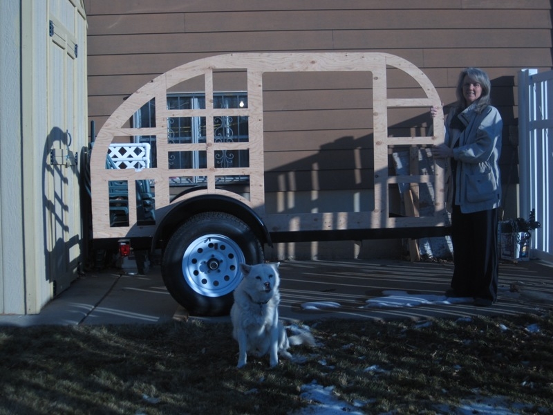 Template on trailer frame