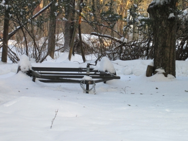 Trailer in Snow