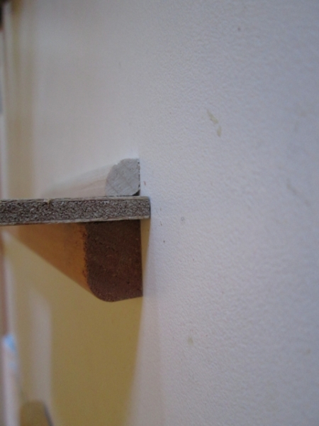 Galley Shelf End View Mock Up
