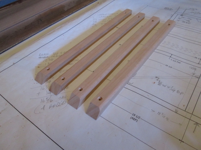 Galley Shelf Side Cleats