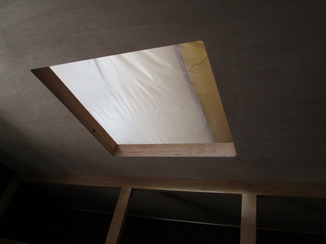 Roof Vent Opening Trimmed Flush