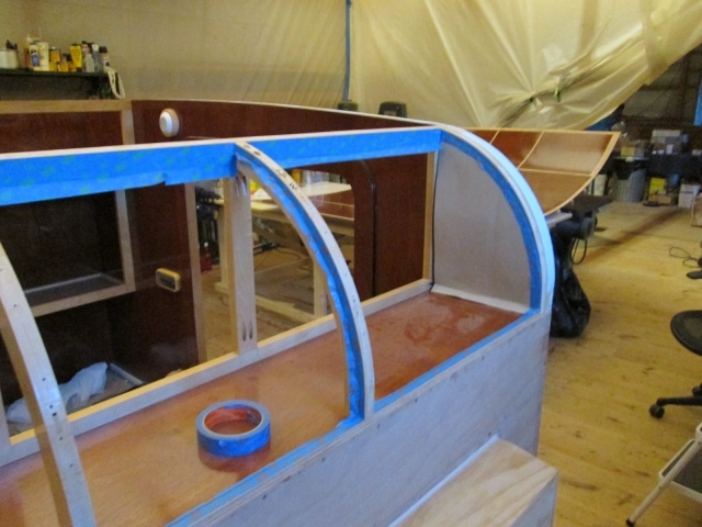 Started Masking Cabin