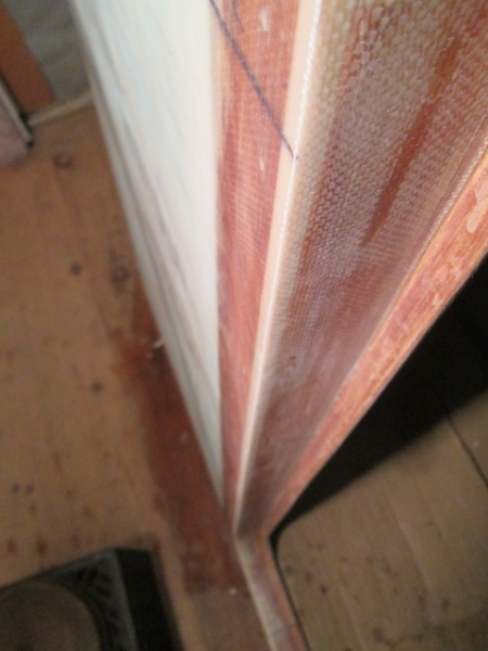Street Front Door Jamb Trimmed