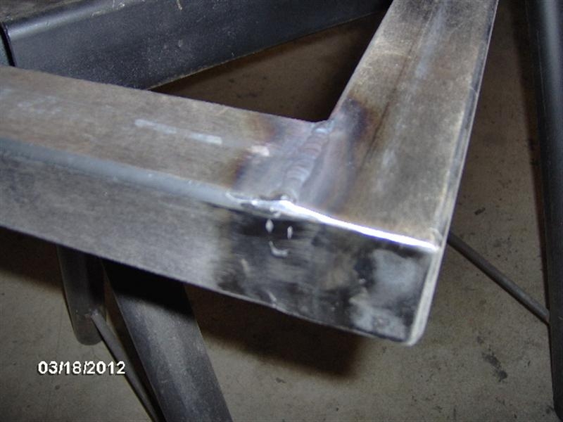 Rear Weld Sanded