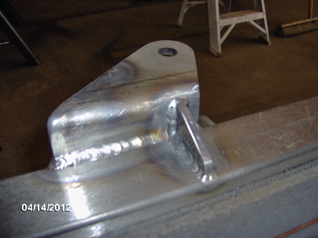 First Gusset Welded