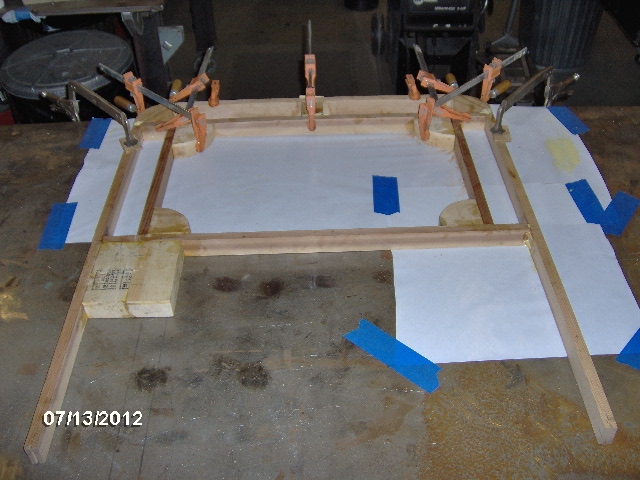 Door Header Glue Up