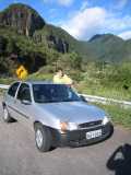 Me and my partner's shadow at "Serra do Rio do Rastro"