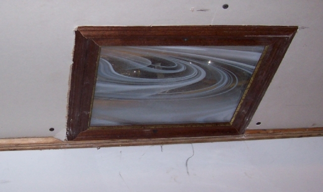 inside porch unlit