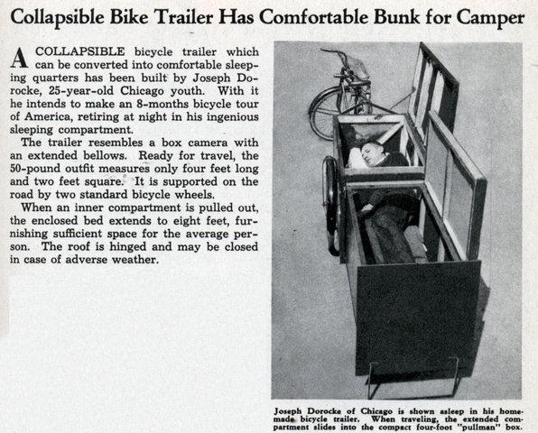 telescopic bike trailer