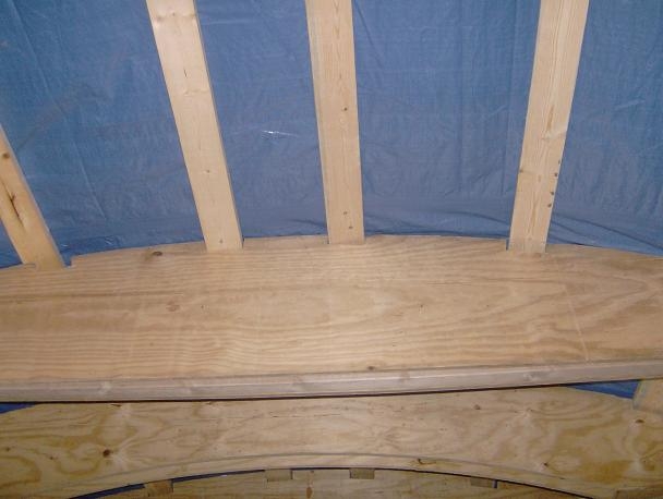 tarped roof