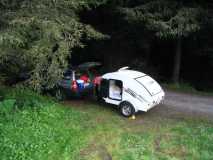 Camping on the California coast