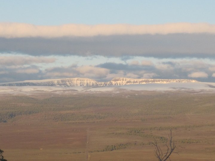 View of the Steens Mountains from our campsite