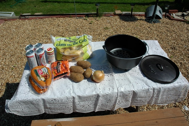 Ingredients for Cream Can Meal