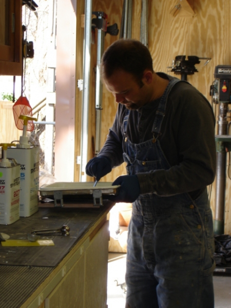 Mixing up an epoxy brew