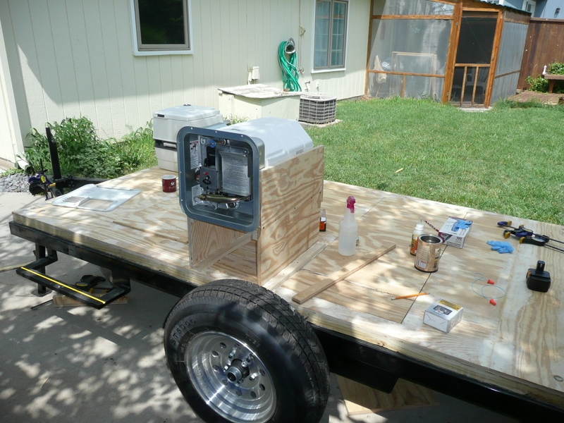 Water heater assembly installed.