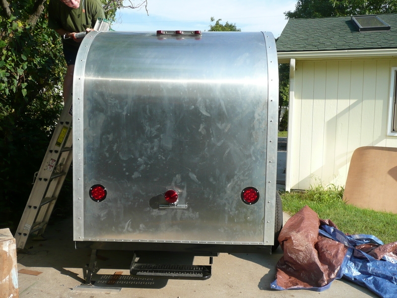 Trimming out the back hatch.  Love the look.