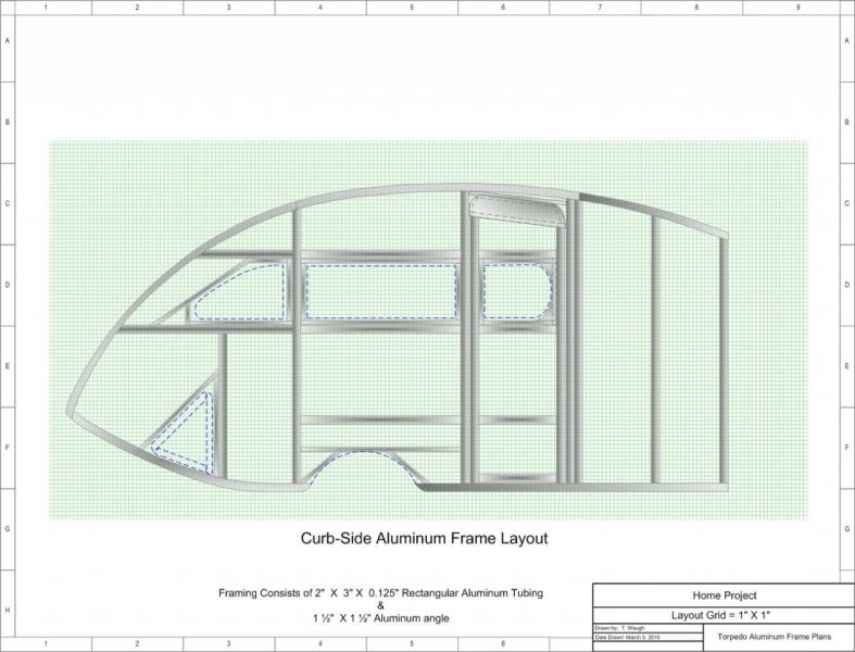 Torpedo Curb Side Plans Aluminum Frame