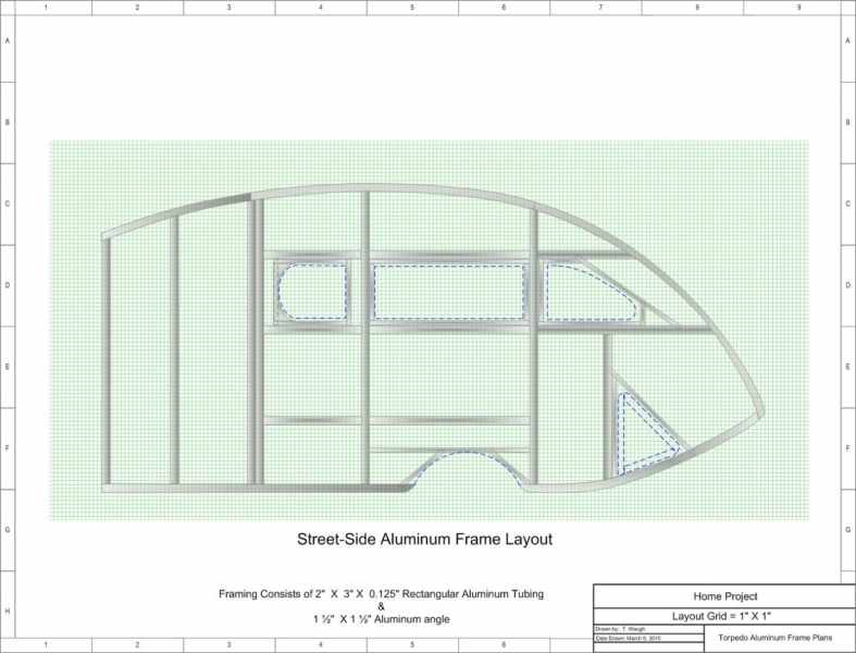 Torpedo Street Side Plans Aluminum Frame