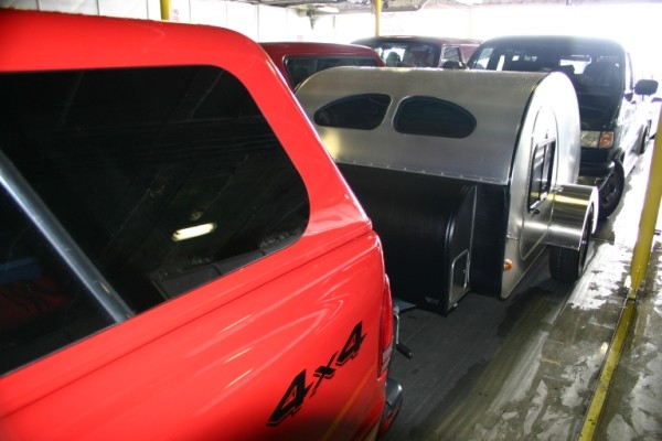 Car deck of ferry