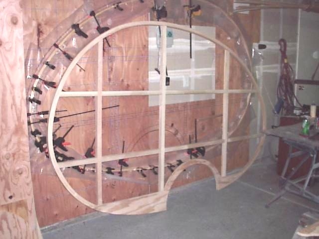 Glueing up the wall