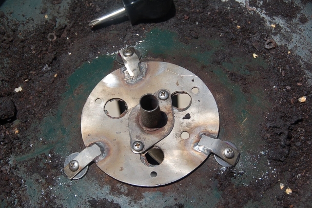 Patch and burner tube installed before cleaning