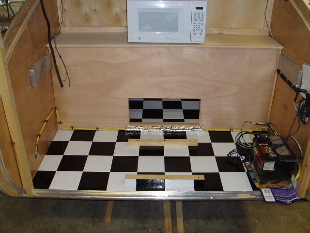 Floor covering installed