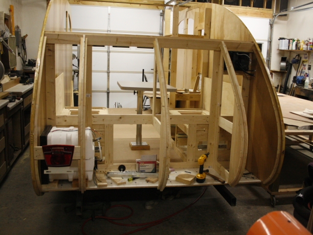 Rear storage area