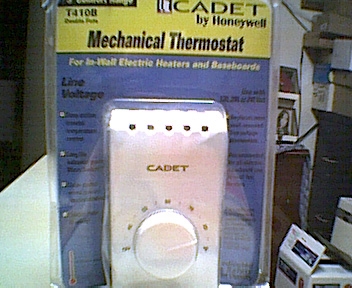 Line voltage thermostat