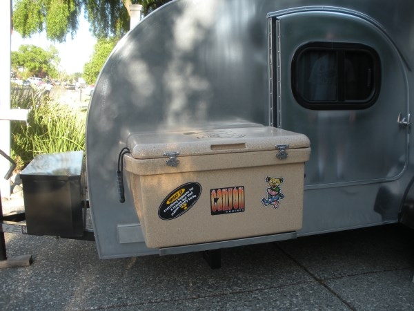 Cooler on small table