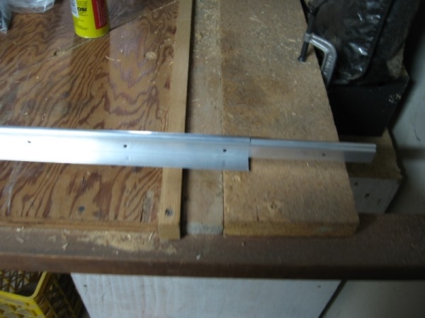 table support hardware slides together
