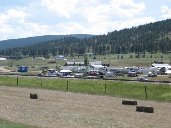 Camping area on the way to Sturgis