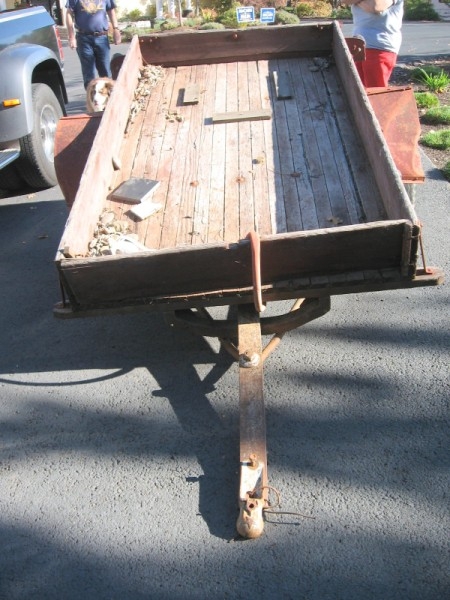 old utility trailer