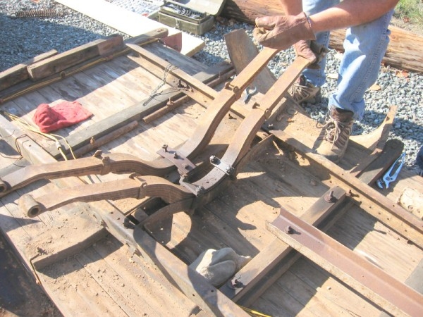 old utility trailer