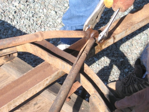 old utility trailer