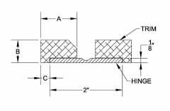 Plastic Hinge Trim