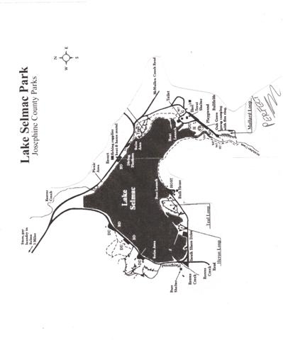 map of Llake Selmac Oregon