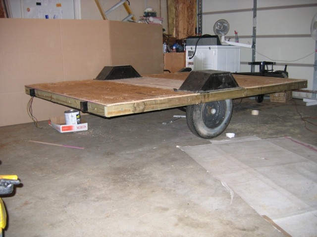 Stripped popup frame with flooring
