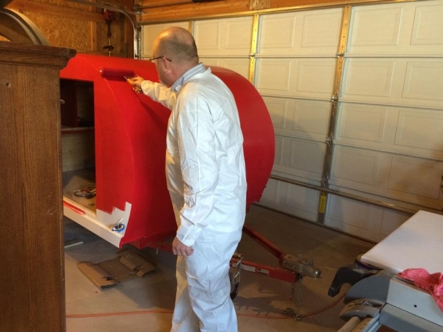 Red Paint Going On.
