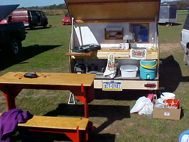 Galley in use