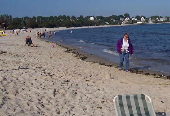 on beach