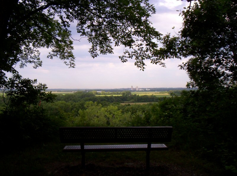 view from bluffs