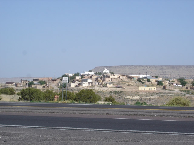 Small mission town in New Mexico