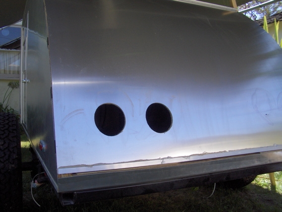 Holes for tail lights