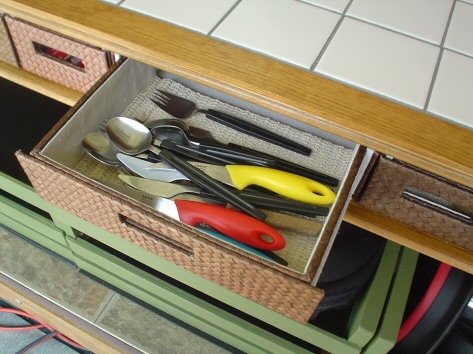 Silverware drawer.