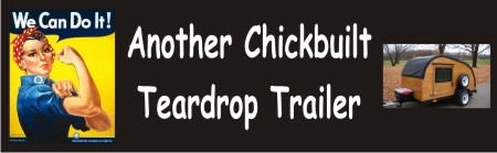 Chickbuilt bumper sticker for Kate